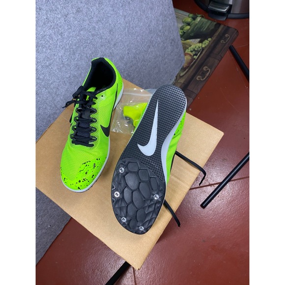Nike Zoom Rival M 9 Electric Green Black Track Field Spikes 907567-302 Mens 9 main image 4